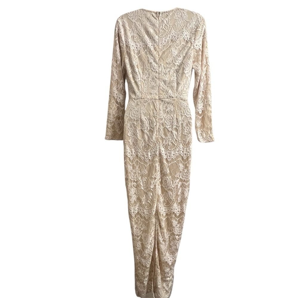 Southern Fried Chic Wedding Style Boho Lace Long Sleeve Dress in Cream Sz XS NWT - Picture 3 of 5